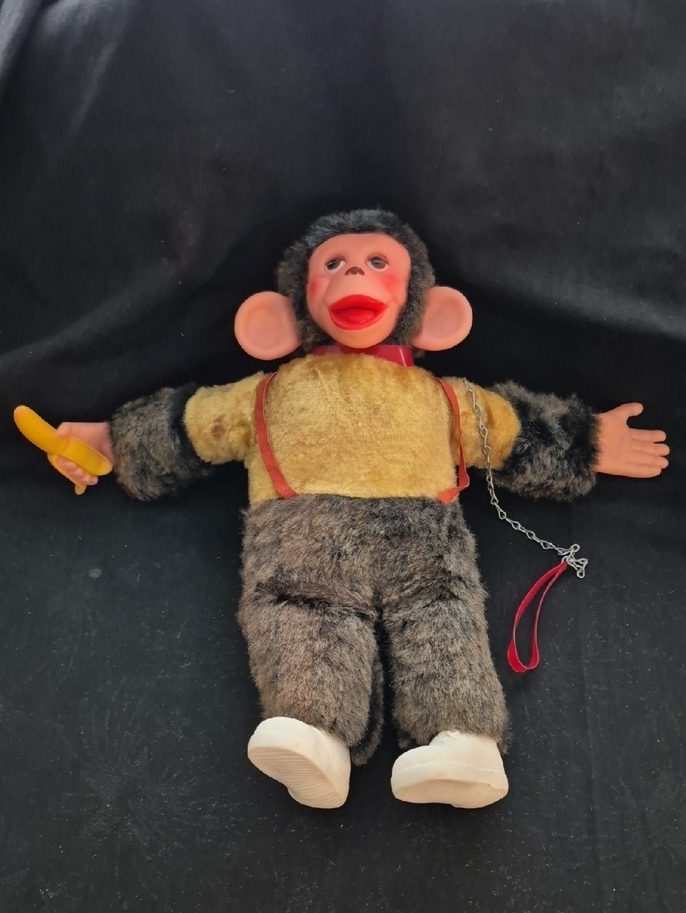 Rare Zippy The Chimp Mr. Bim Plush Rubber Face Working Built In Radio Monkey